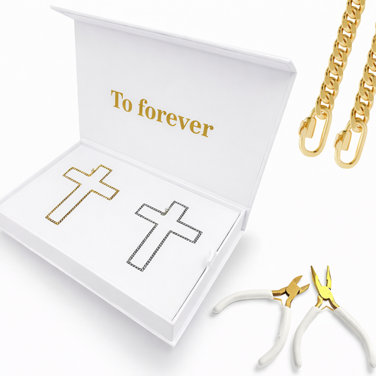 Pulseras: Dúo Cruz Eterna